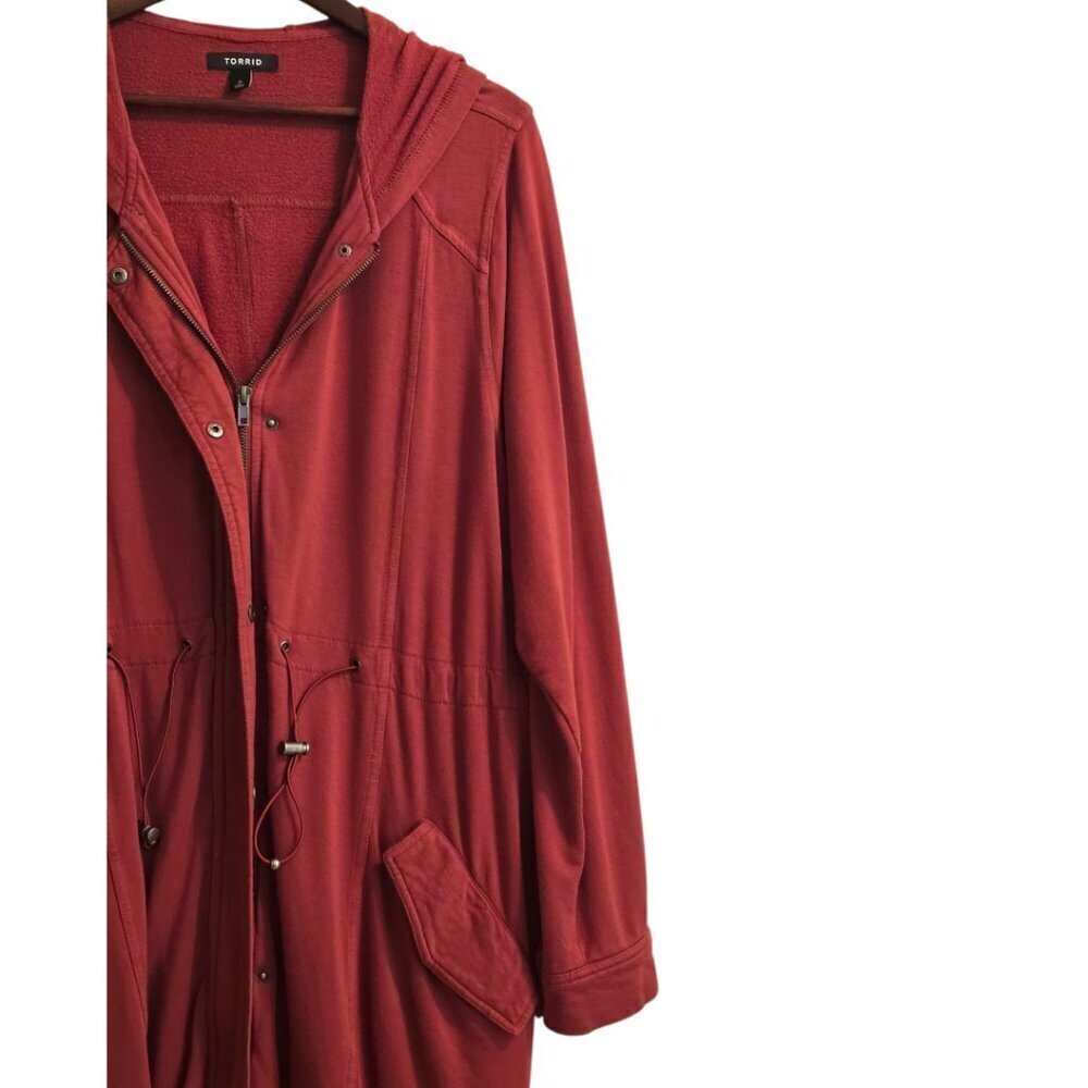 Torrid Rust Utility Jacket with Hood - Picture 5 of 11